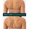 imageV Neck Sports Bra for Women  Low Support Yoga Adjustable Straps Deep V Plunge Bra Removable Pads  FlexFlowSienna