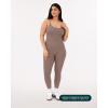 imageWorkout One Piece Jumpsuits for Women  Adjustable Straps Low Back Shelf Bra FullLength Gym Romper  HiPerformTeak