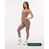 imageWorkout One Piece Jumpsuits for Women  Adjustable Straps Low Back Shelf Bra FullLength Gym Romper  HiPerformTeak