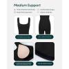 imageWorkout OnePiece for Women  Square Neck Gym Bodysuit BuiltIn Shelf Bra 5quot Romper Jumpsuit Shorts  HiPerformBlack