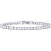 imagePAVOI 14K Gold Plated 3mm Cubic Zirconia Classic Tennis Bracelet  Gold Bracelets for Women  Size 6575 InchWhite Gold