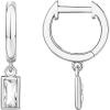imagePAVOI 14K Gold Plated S925 Sterling Silver Post Lightweight DropDangle Huggie Earrings for Women  Religious Ornament Cross Evil Eye Clover Celtic  Dainty Earrings for WomenWhite Gold