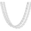imagePAVOI 14K Gold Plated Simulated Diamond Tennis Necklaces for Women  Classic Tennis Chain  Timeless Station Round and Pear Cubic Zirconia Stones Choker NecklacePear  18 Inches