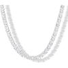 imagePAVOI 14K Gold Plated Simulated Diamond Tennis Necklaces for Women  Classic Tennis Chain  Timeless Station Round and Pear Cubic Zirconia Stones Choker NecklacePear  15 Inches