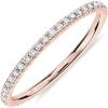 imagePAVOI 14K Gold Plated Solid 925 Sterling Silver CZ Simulated Diamond Stackable Ring Eternity Bands for WomenRose Gold