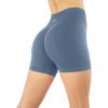 imageSeamless Shorts  Sculpting Compression High Waisted 45quot ampamp 6quot Scrunch Butt Ribbed SculptForm Biker ShortsStone