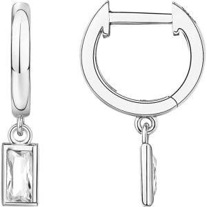 imagePAVOI 14K Gold Plated S925 Sterling Silver Post Lightweight DropDangle Huggie Earrings for Women  Religious Ornament Cross Evil Eye Clover Celtic  Dainty Earrings for WomenWhite Gold