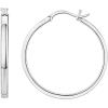 imagePAVOI 14K Gold Plated 925 Sterling Silver Post Lightweight Hoops  20mm  30mm Earring  Gold Hoop Earrings for WomenWhite Gold