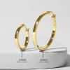 imagePAVOI 14K Gold Plated 925 Sterling Silver Post Lightweight Hoops  20mm  30mm Earring  Gold Hoop Earrings for WomenYellow  White Gold