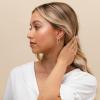 imagePAVOI 14K Gold Plated 925 Sterling Silver Post Lightweight Hoops  20mm  30mm Earring  Gold Hoop Earrings for WomenYellow Gold