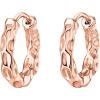 imagePAVOI 14K Gold Plated 925 Sterling Silver Post Ultra Thick Huggie Earring  Womens Mini Hoop Earrings  Gold Plated Small HoopsRose Gold