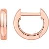 imagePAVOI 14K Gold Plated 925 Sterling Silver Post Ultra Thick Huggie Earring  Womens Mini Hoop Earrings  Gold Plated Small HoopsRose Gold