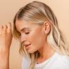 imagePAVOI 14K Gold Plated 925 Sterling Silver Post Ultra Thick Huggie Earring  Womens Mini Hoop Earrings  Gold Plated Small HoopsVermeil Gold