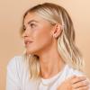 imagePAVOI 14K Gold Plated 925 Sterling Silver Post Ultra Thick Huggie Earring  Womens Mini Hoop Earrings  Gold Plated Small HoopsVermeil Gold