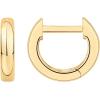 imagePAVOI 14K Gold Plated 925 Sterling Silver Post Ultra Thick Huggie Earring  Womens Mini Hoop Earrings  Gold Plated Small HoopsVermeil Gold