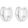 imagePAVOI 14K Gold Plated 925 Sterling Silver Post Ultra Thick Huggie Earring  Womens Mini Hoop Earrings  Gold Plated Small HoopsWhite Gold