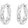 imagePAVOI 14K Gold Plated 925 Sterling Silver Post Ultra Thick Huggie Earring  Womens Mini Hoop Earrings  Gold Plated Small HoopsWhite Gold