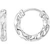 imagePAVOI 14K Gold Plated 925 Sterling Silver Post Ultra Thick Huggie Earring  Womens Mini Hoop Earrings  Gold Plated Small HoopsWhite Gold