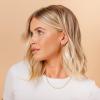imagePAVOI 14K Gold Plated 925 Sterling Silver Post Ultra Thick Huggie Earring  Womens Mini Hoop Earrings  Gold Plated Small HoopsYellow Gold