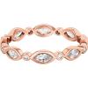 imagePAVOI 14K Gold Plated Cubic Zirconia Stackable Ring  Marquise Eternity Band For Women  Plated Gold Stacking RingRose Gold