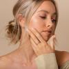 imagePAVOI 14K Gold Plated Cubic Zirconia Stackable Ring  Marquise Eternity Band For Women  Plated Gold Stacking RingRose Gold