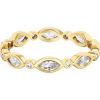 imagePAVOI 14K Gold Plated Cubic Zirconia Stackable Ring  Marquise Eternity Band For Women  Plated Gold Stacking RingYellow Gold