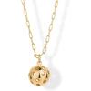 imagePAVOI 14K Gold Plated Dainty Cubic Zirconia Pendant Necklace for Women  Dot Elephant Butterfly Pineapple Lock Knot Palm Tree Bow Smiley Pendant  Layering Chain NecklacesYellow Gold