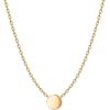 imagePAVOI 14K Gold Plated Dainty Cubic Zirconia Pendant Necklace for Women  Dot Elephant Butterfly Pineapple Lock Knot Palm Tree Bow Smiley Pendant  Layering Chain NecklacesYellow Gold