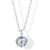 imagePAVOI 14K Gold Plated Dainty Cubic Zirconia Pendant Necklace for Women  Dot Elephant Butterfly Pineapple Lock Knot Palm Tree Bow Smiley Pendant  Layering Chain NecklacesWhite Gold