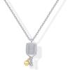 imagePAVOI 14K Gold Plated Dainty Cubic Zirconia Pendant Necklace for Women  Dot Elephant Butterfly Pineapple Lock Knot Palm Tree Bow Smiley Pendant  Layering Chain NecklacesWhite Gold