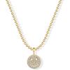 imagePAVOI 14K Gold Plated Dainty Cubic Zirconia Pendant Necklace for Women  Dot Elephant Butterfly Pineapple Lock Knot Palm Tree Bow Smiley Pendant  Layering Chain NecklacesYellow Gold