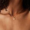 imagePAVOI 14K Gold Plated Dainty Cubic Zirconia Pendant Necklace for Women  Dot Elephant Butterfly Pineapple Lock Knot Palm Tree Bow Smiley Pendant  Layering Chain NecklacesYellow Gold