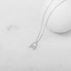 imagePAVOI 14K Gold Plated Dainty Cubic Zirconia Pendant Necklace for Women  Dot Elephant Butterfly Pineapple Lock Knot Palm Tree Bow Smiley Pendant  Layering Chain NecklacesWhite Gold