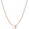 imagePAVOI 14K Gold Plated Dainty Cubic Zirconia Pendant Necklace for Women  Dot Elephant Butterfly Pineapple Lock Knot Palm Tree Bow Smiley Pendant  Layering Chain NecklacesRose Gold