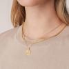 imagePAVOI 14K Gold Plated Engraved Coin Pendant Necklaces for Women  Byzantine Coin Pendants  Bohemian Necklace18k yellow gold vermeil