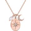 imagePAVOI 14K Gold Plated Engraved Coin Pendant Necklaces for Women  Byzantine Coin Pendants  Bohemian NecklaceRose Gold
