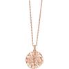 imagePAVOI 14K Gold Plated Engraved Coin Pendant Necklaces for Women  Byzantine Coin Pendants  Bohemian NecklaceRose Gold