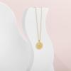 imagePAVOI 14K Gold Plated Engraved Coin Pendant Necklaces for Women  Byzantine Coin Pendants  Bohemian NecklaceYellow Gold