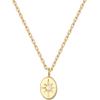 imagePAVOI 14K Gold Plated Engraved Coin Pendant Necklaces for Women  Byzantine Coin Pendants  Bohemian NecklaceYellow Gold