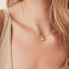 imagePAVOI 14K Gold Plated Engraved Coin Pendant Necklaces for Women  Byzantine Coin Pendants  Bohemian NecklaceYellow Gold