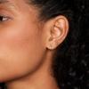 imagePAVOI 14K Gold Plated Gold Vermeil S925 Sterling Silver Cuff Earrings Huggie Stud  Small Hoop Earrings for WomenYellow Gold