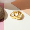 imagePAVOI 14K Gold Plated Sterling Silver Post Huggie Earrings  Small Hoop Earrings for Women14K Gold Plated