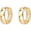 imagePAVOI 14K Gold Plated Sterling Silver Post Huggie Earrings  Small Hoop Earrings for Women18K Gold Vermeil