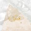 imagePAVOI 14K Gold Plated Sterling Silver Post Split Huggie Earrings  RoseWhiteYellow Gold Earrings for WomenTriple