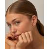 imagePAVOI 14K Gold Plated Sterling Silver Posts Wavy Huggie Hoops  Twisted Wave Hoop Earrings for WomenYellow Gold