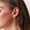 imagePAVOI 14K Gold Plated Twisted Rope Round Hoop Earrings in Rose White and Yellow GoldYellow Gold