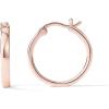 imagePAVOI 14K Gold Plated 925 Sterling Silver Post Lightweight Hoops  20mm  30mm Earring  Gold Hoop Earrings for WomenRose Gold