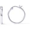 imagePAVOI 14K Gold Plated 925 Sterling Silver Post Lightweight Hoops  20mm  30mm Earring  Gold Hoop Earrings for WomenWhite Gold