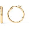 imagePAVOI 14K Gold Plated 925 Sterling Silver Post Lightweight Hoops  20mm  30mm Earring  Gold Hoop Earrings for WomenYellow Gold