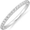 imagePAVOI 14K Gold Plated Cubic Zirconia Diamond Stackable Eternity Bands for WomenWhite Gold